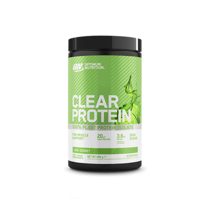 Optimum Nutrition Clear Plant Protein – Vegan Protein Powder Lime Sorbet 280g