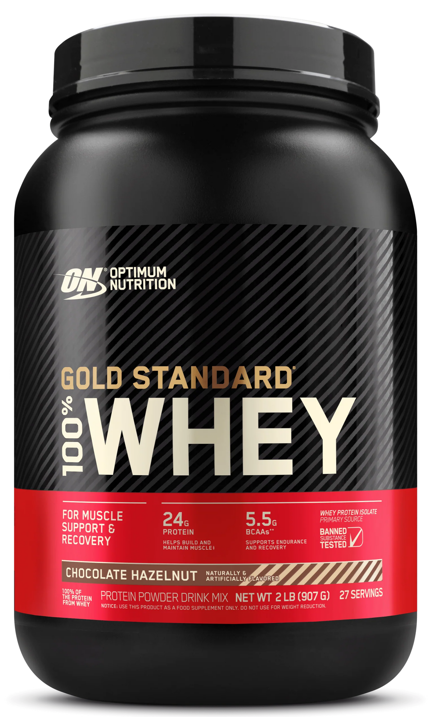 Optimum Nutrition Gold Standard 100% Whey Protein Powder Chocolate Hazelnut 909g