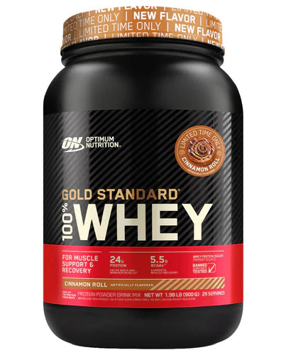 Optimum Nutrition Gold Standard 100% Whey Protein Powder Cinnamon Roll 909g